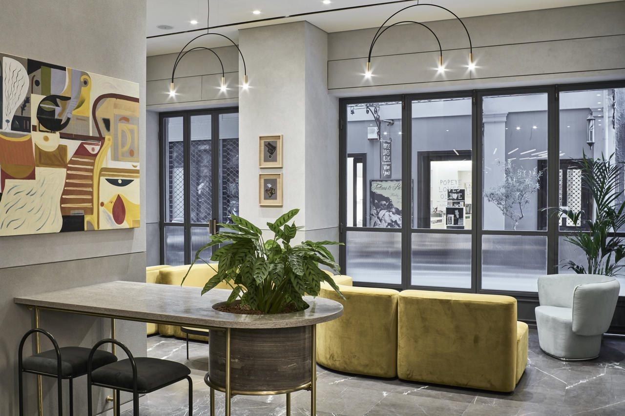 Perianth Hotel Athena Bagian luar foto The interior of the hotel